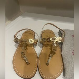 CAPRESE  sandals Gold Women's‎ made in Italy size 39